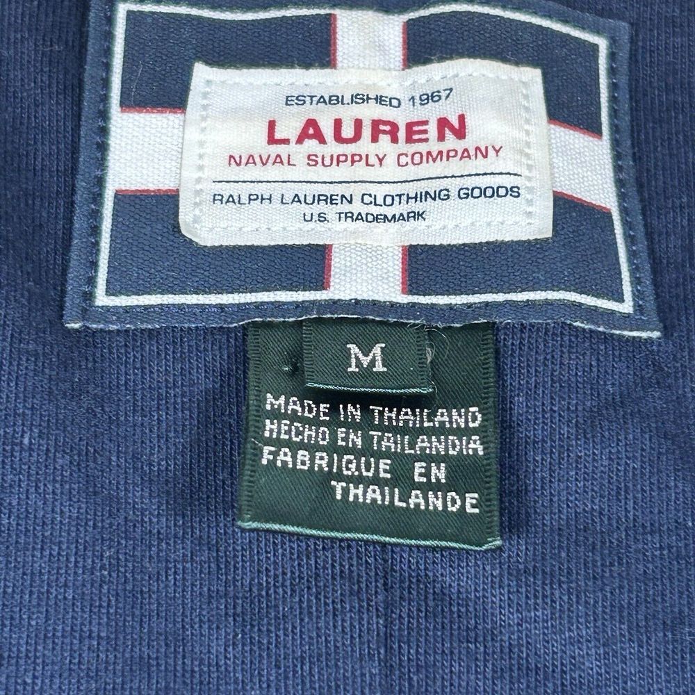 Ralph Lauren Naval Supply Company Womens M Rain Jacket Blue Lightweight Zip Snap - Picture 5 of 12